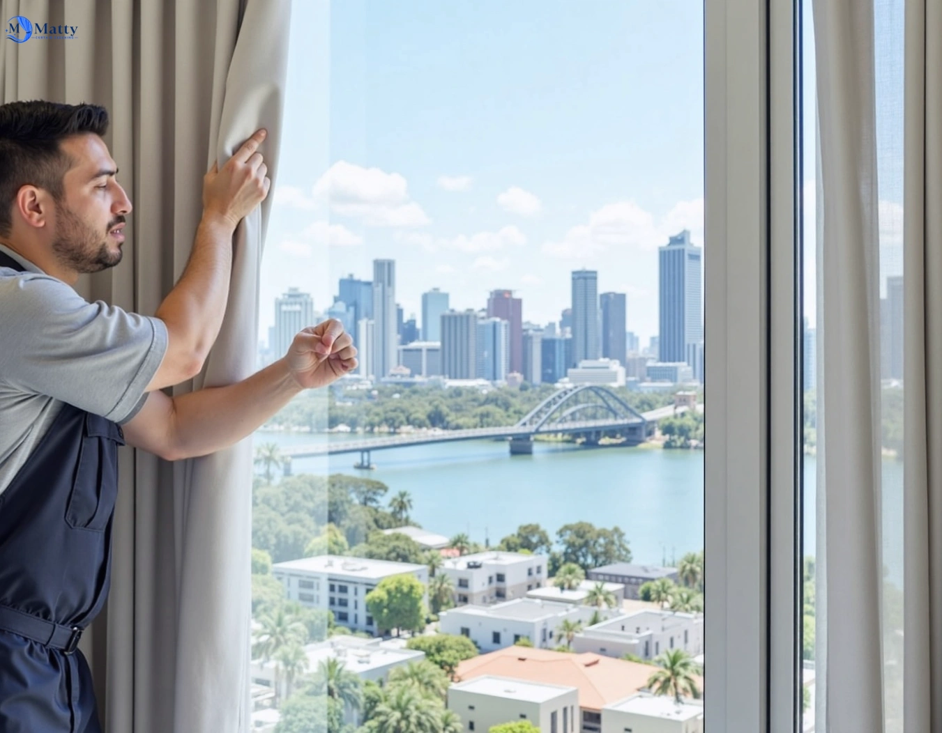 Professional curtain steam cleaning service penrith-nsw QLD by Matty Curtain Cleaning